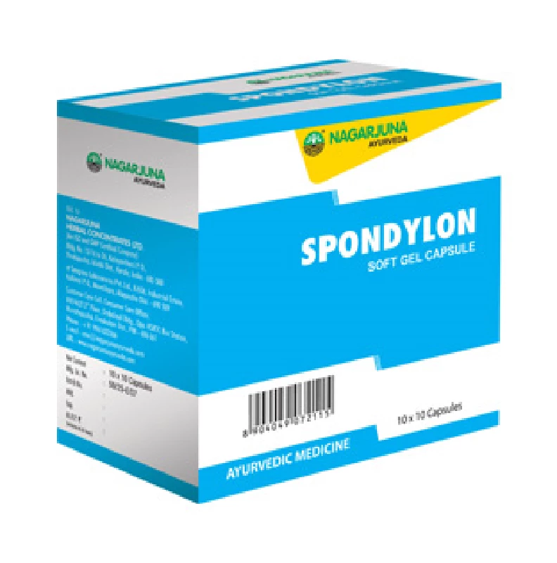 Nagarjuna Ayurveda Spondylon Soft Gel Capsule, 300 g-1.webp